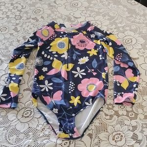 Girls size 9/10 one piece long sleeve swim suit